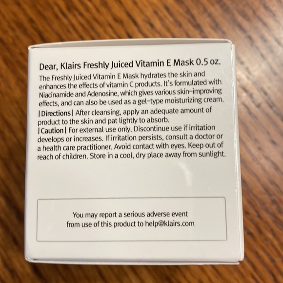 Klairs Freshly Juiced Vitamin E Mask - 15ml/0.5 oz - Picture 6 of 8